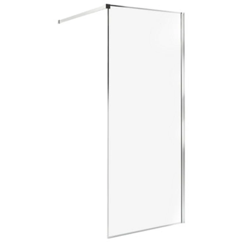 Image of Beliani Shower Screen Waspam 800 X 1900 mm Silver