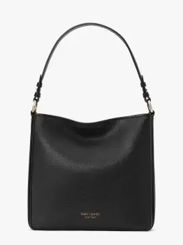 image of Hudson Large Hobo Bag - Black - One Size