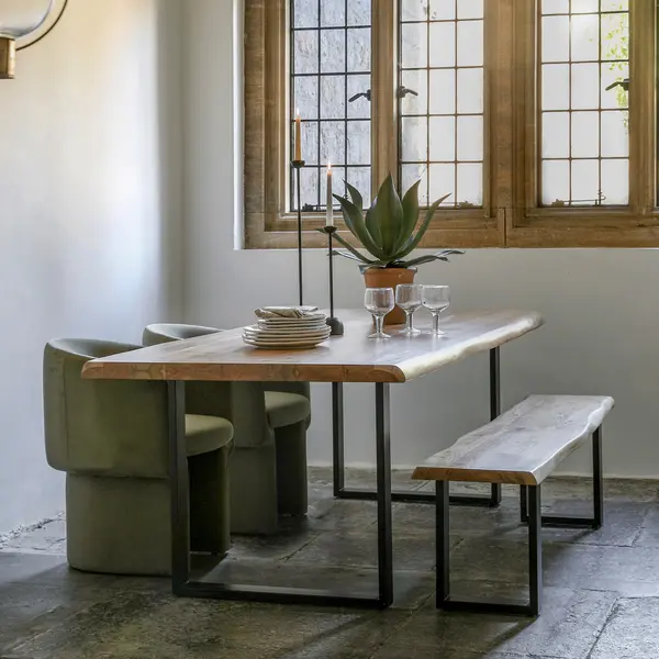 Image of Chriton 8 Seater Dining Table Light Wood