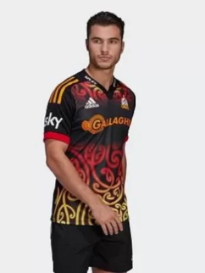 Image of adidas Chiefs Rugby Replica Home Jersey, Black Size XL Men