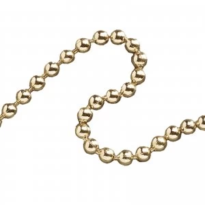 image of Faithfull Ball Chain Polished Brass 3.2mm 10m