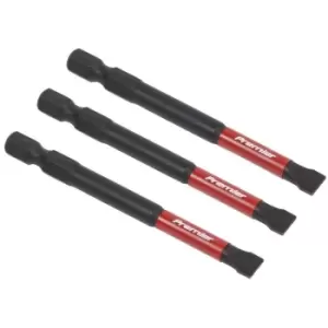 Image of AK8253 Slotted 6.5mm Impact Power Tool Bits 75mm - 3pc - Sealey