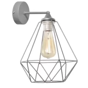 image of Karo Wall Lamp Grey 25cm