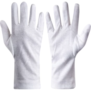 image of Mens Fourchette Polycotton Sewn Wrist Gloves - Size 10 (Pk-12)