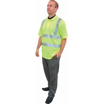 image of Hi-vis Polo Shirt X/Large - Tuffsafe