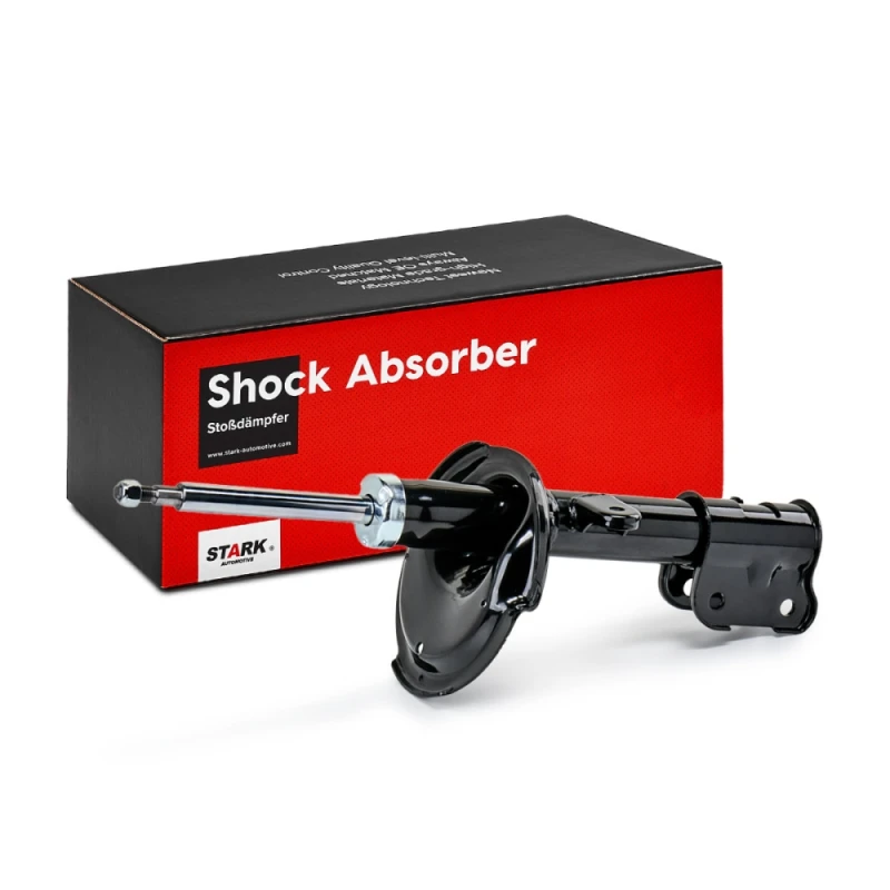 Image of STARK SKSA-0131058 Shock absorber Front Axle Left, Gas Pressure, Twin-Tube, Suspension Strut, Top pin Shock Absorber (854)
