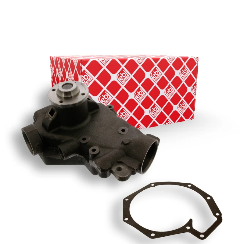 Image of FEBI BILSTEIN 43662 Water pump Grey Cast Iron, with gasket/seal Grey Cast Iron Water Pump (1260)