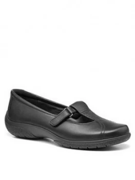 Image of Hotter Nirvana Il Wide Fit Flat Shoes - Black, Size 8, Women