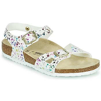 image of Birkenstock RIO Girls Childrens Sandals in White - Sizes 7 toddler,8 toddler,8.5 toddler,9 toddler,10 kid,11.5 kid,1 kid