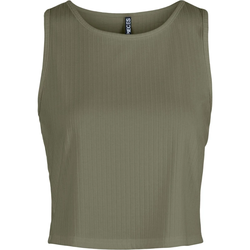 Image of Pieces Pieces Sl Crop Top - Green Green 10