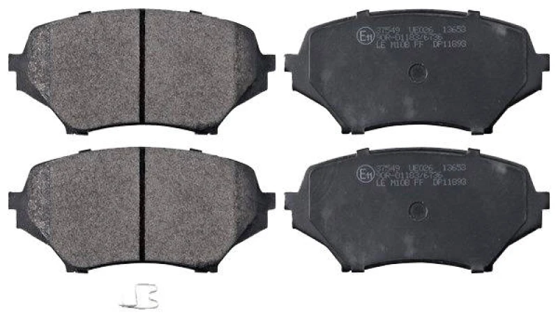 Image of A.B.S. 37549 Brake pad set with acoustic wear warning Brake Pad Set,disc brake (402)