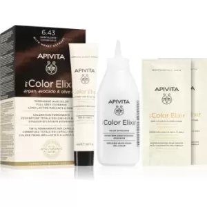 image of Apivita My Color Elixir hair colour ammonia-free shade 6.43 Dark Blonde Copper Gold