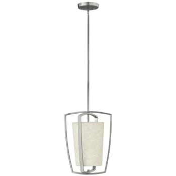 Image of Elstead - Hinkley Blakely Small Pendant Light 1x E27 Brushed Nickel