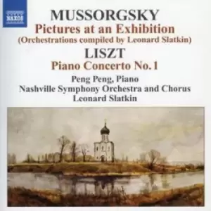 Image of Franz Liszt - Piano Concerto No. 1/pictures at an Exhibition (Slatkin) CD Album - Used