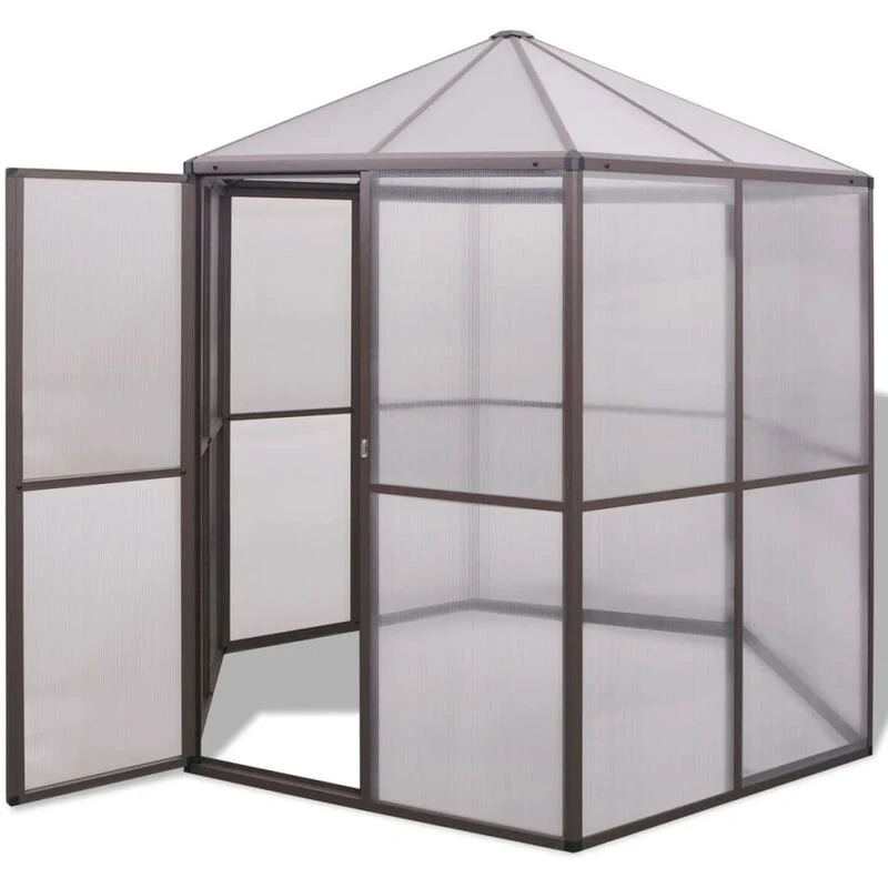 Image of VIDAXL Greenhouse Aluminium 240x211x232cm Vidaxl 8719883782591