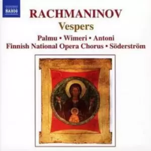 image of Vespers Soderstrom Finnish Noc Palmu Wimeri Antoni by Sergei Rachmaninov CD Album