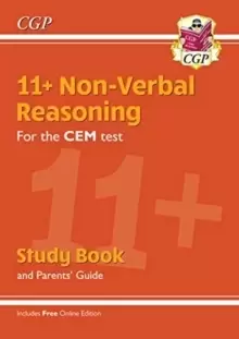 Image of 11+ CEM Non-Verbal Reasoning Study Book (with Parents' Guide & Online Edition)