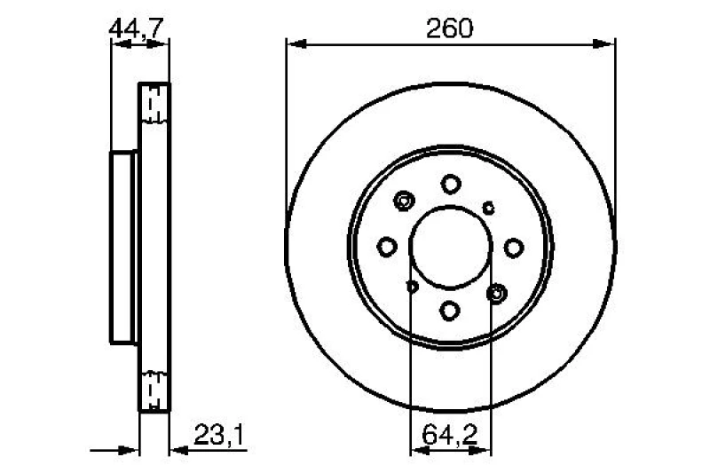 Image of Brake disc Bosch 0 986 479 226