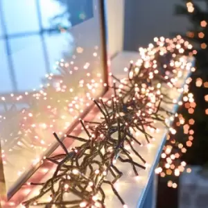 Image of The Winter Workshop - Cluster Lights - 1500 LEDs - Copper Glow