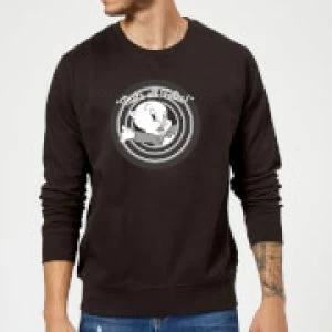 Image of Looney Tunes That's All Folks Porky Pig Sweatshirt - Black