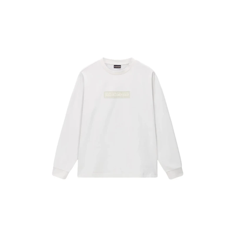 Image of Cotton sweatshirt Napapijri Box Logo Blanc Male XS