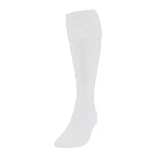 Image of Precision Plain Football Socks Adult - White
