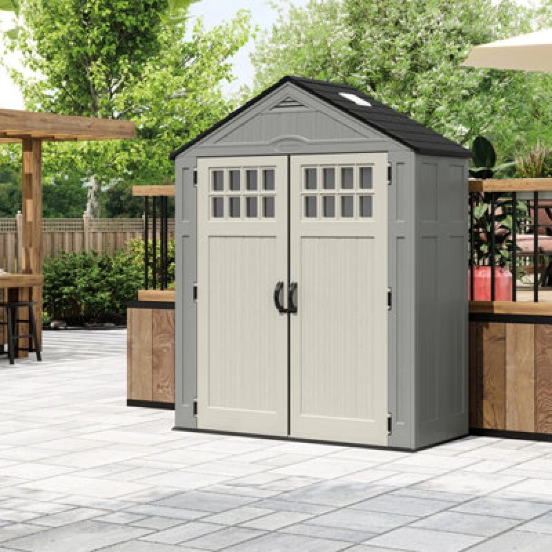 Image of Suncast Everett Shed 6x3, Grey BMS6312