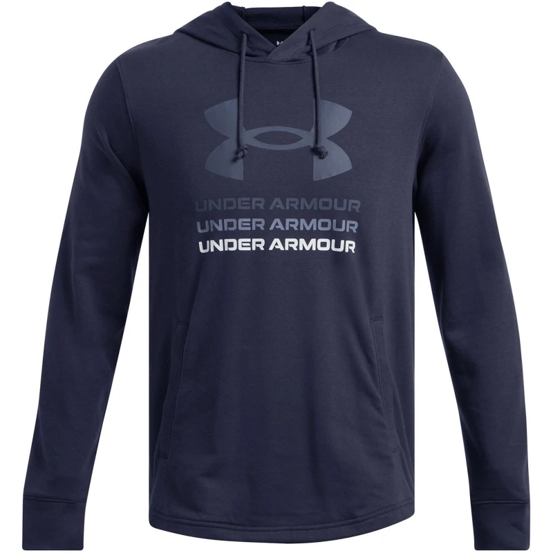 Image of Under Armour Rival Terry Graphic Hood Blue male S