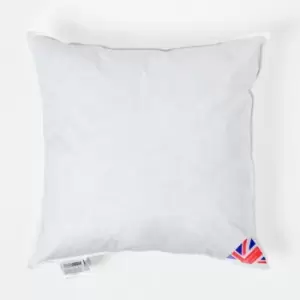 Image of HOMESCAPES Duck Down Cushion Pad 50 x 50cm (20 x 20) - White