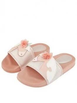 Image of Monsoon Girls Beautiful Unicorn Slider - Multi, Size 4 Older