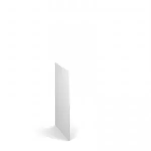 Image of Flux single side finishing panel for 900mm high locker - white
