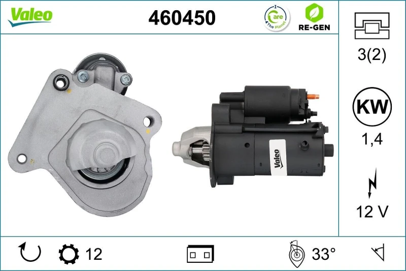 Image of Starter motor VALEO 460450