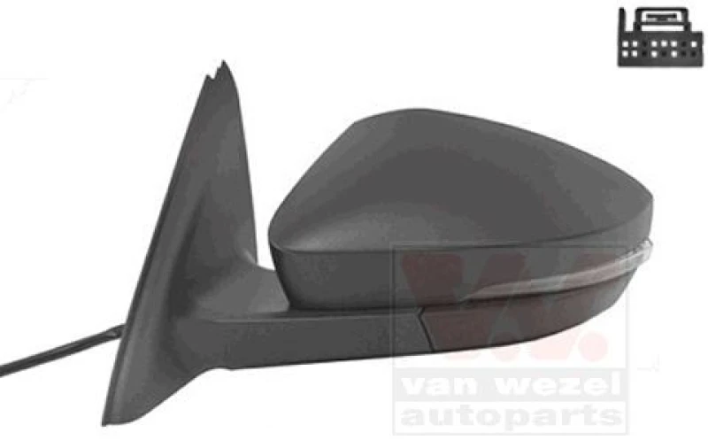 Image of VAN WEZEL Wing mirror VAN WEZEL 7624805