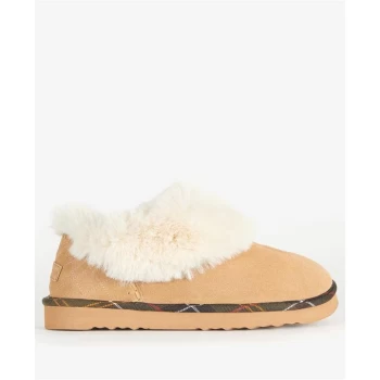 image of Barbour Nancy Slippers - Tan Suede