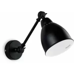 Image of NEWTON Black wall light 1 bulb