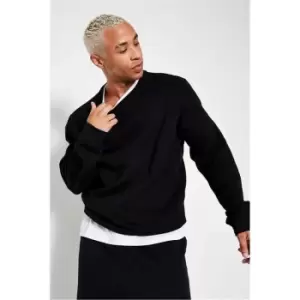 Image of I Saw It First Black Crew Neck Sweatshirt - Black