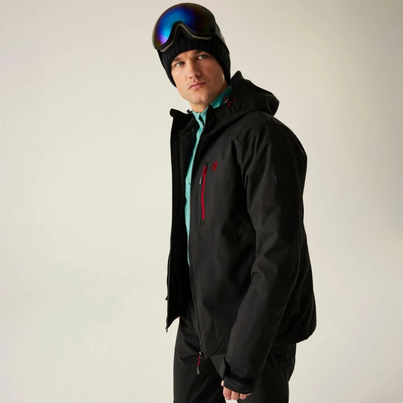 Image of Dare 2b Dare 2b Men Eagle Waterproof Breathable Insulated Skiing Jacket in Black Size: Small Black S Male 5063516270805