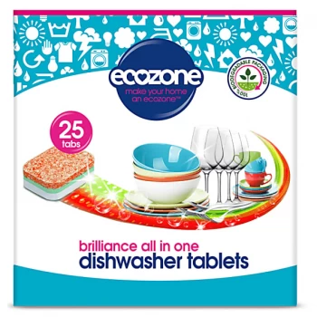 image of Ecozone Brilliance All In One Dishwasher Tablets - 25