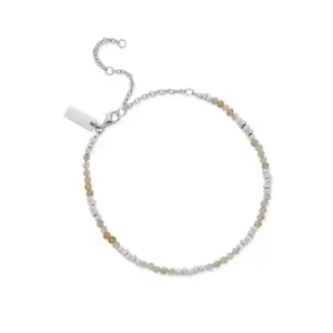 image of ChloBo Sterling Silver Graceful Sun Citrine Anklet