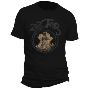 Image of ZZ Top - Outlaw Village Mens XX-Large T-Shirt - Black