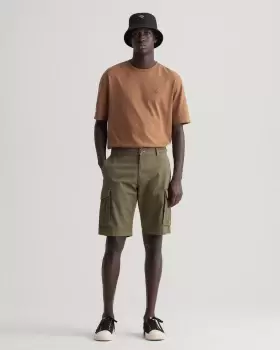 Image of GANT Men Relaxed Fit Twill Cargo Shorts (30) Green