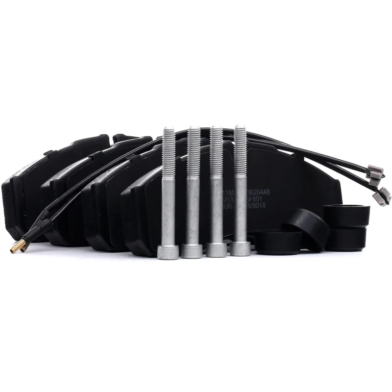 Image of STARK SKBP-0011609 Brake pad set Front Axle, with integrated wear warning contact Brake Pad Set,disc brake (402)