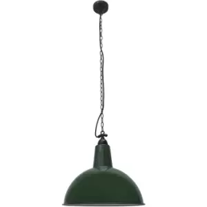 image of Faro Lou - 1 Light Dome Ceiling Pendant Green, E27