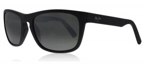 image of Maui Jim South Swell Sunglasses Matte Black Matte Black Polariserade 58mm