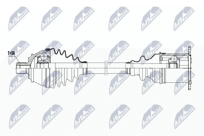 Image of NTY Drive shaft NTY NPW-AU-023