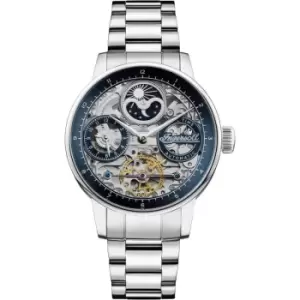Image of Ingersoll 1892 The Jazz Automatic Mens Watch with Blue Dial and Silver Stainless Steel Bracelet