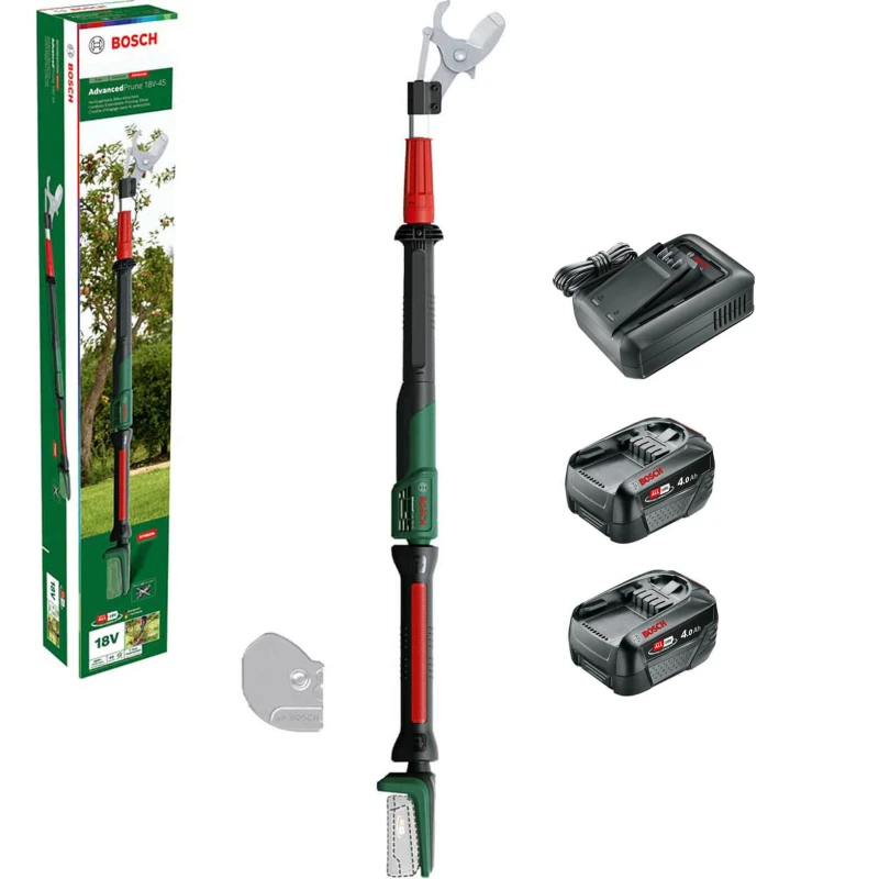 Image of Bosch ADVANCEDPRUNE 18V-45 P4A 18v Cordless Tree Pruner (Short) ADVANCEDPRUNE 18V-45 Batteries: 2 x 4ah Li-ion