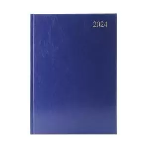 image of Desk Diary 2 DPP A5 Blue 2024 KFA52BU24 KFA52BU24