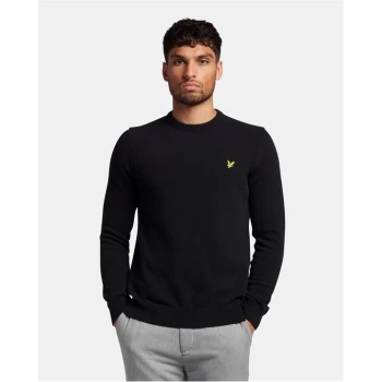 image of Lyle and Scott Lambswool Knit Jumper - Black