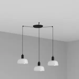 Faro Tatawin Small 3 Light White Cluster Drop Pendant Lamp